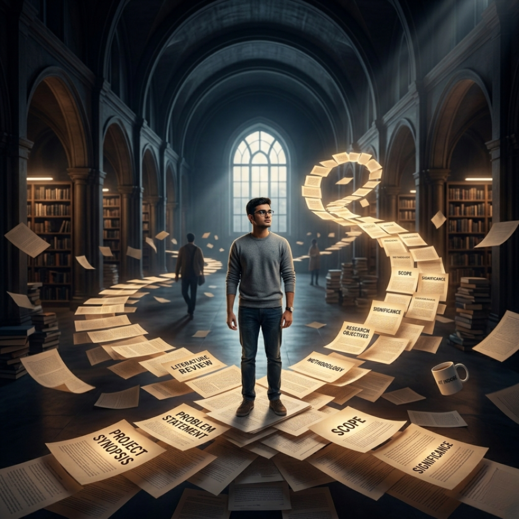 How to Make a Project Synopsis concept with structured research path