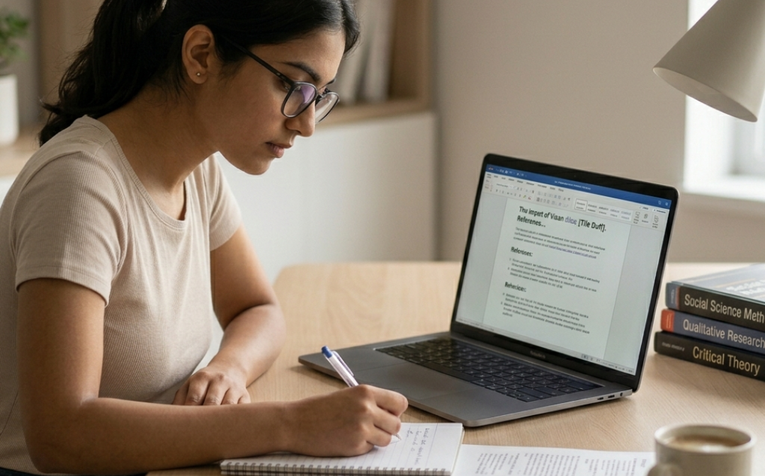 Dissertation vs research paper writing process by student in India