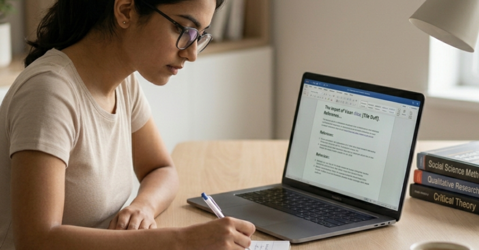 Dissertation vs research paper writing process by student in India