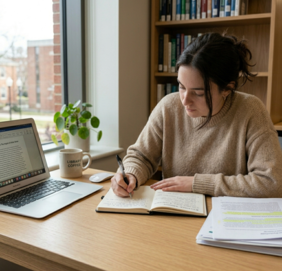 what is synopsis in research concept with student writing