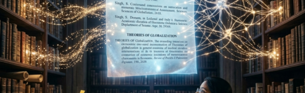 conceptual thesis bibliography network with research sources connecting