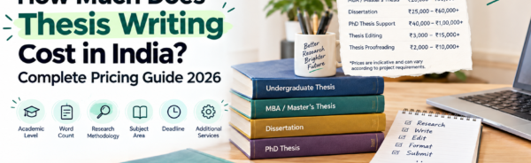 Thesis writing cost in India 2026 pricing guide with academic support services