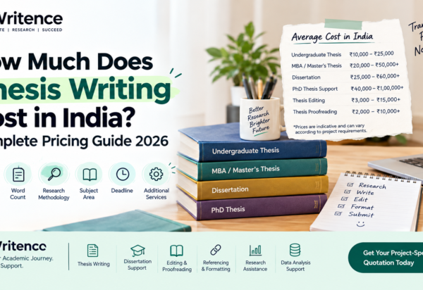 Thesis writing cost in India 2026 pricing guide with academic support services